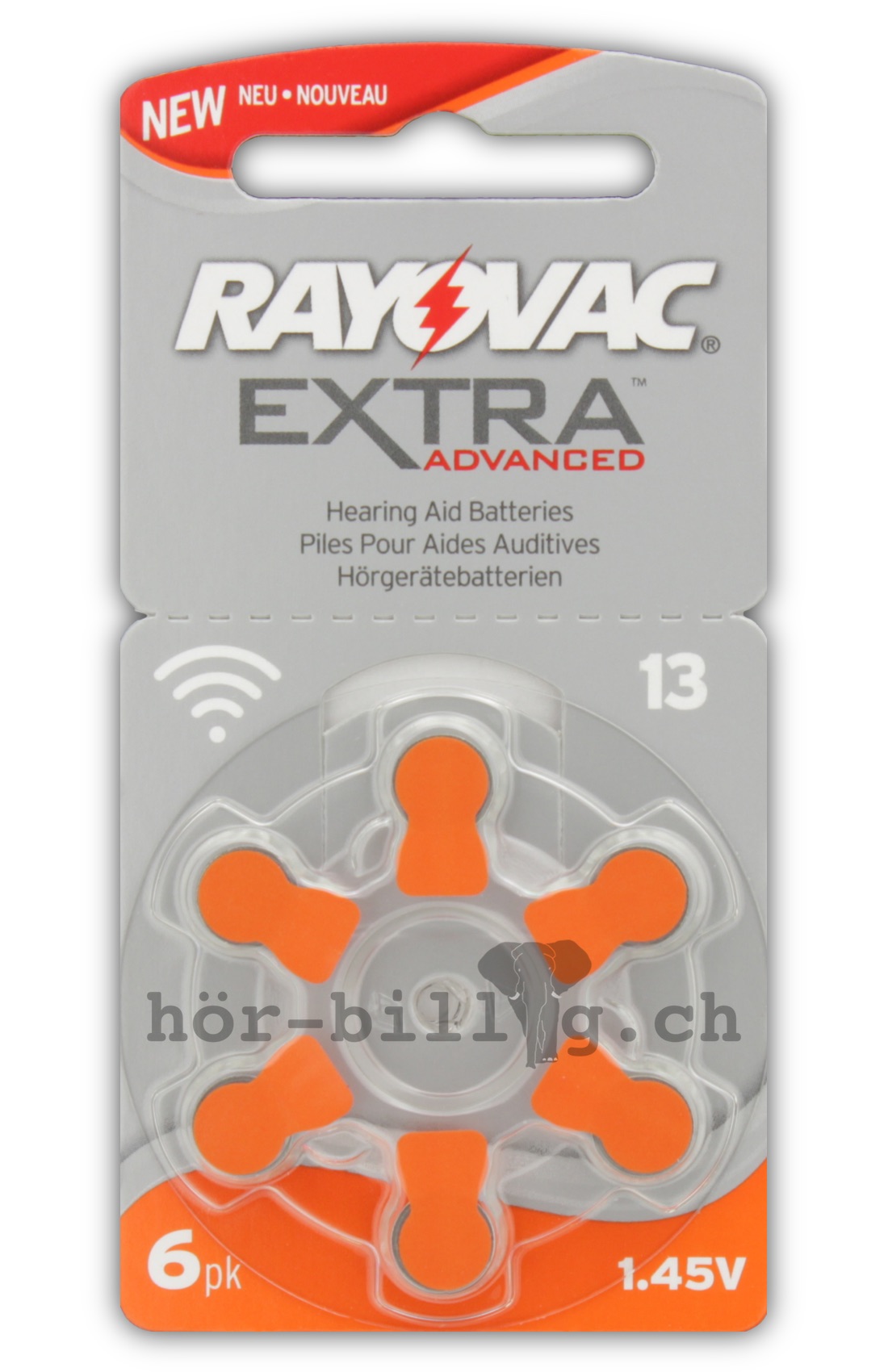 Rayovac Proline Advanced Hörgerätebatterien Größe 13 